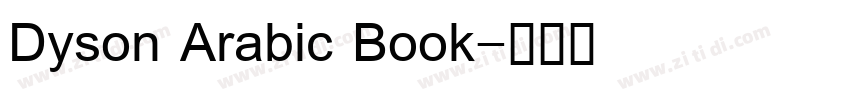 Dyson Arabic Book字体转换